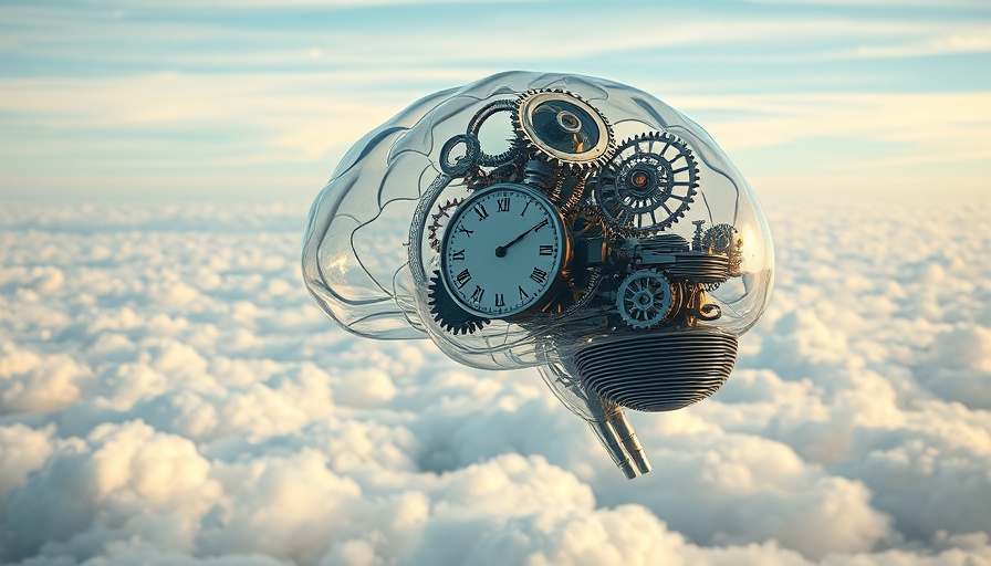 Surreal brain with gears symbolizes OpenAI's Open Model delay.