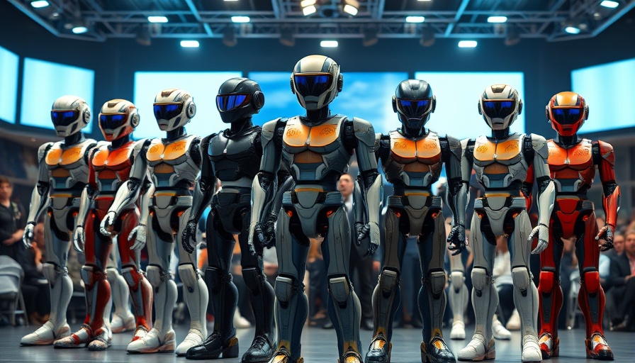 Futuristic humanoid robots showcasing diverse designs and styles.