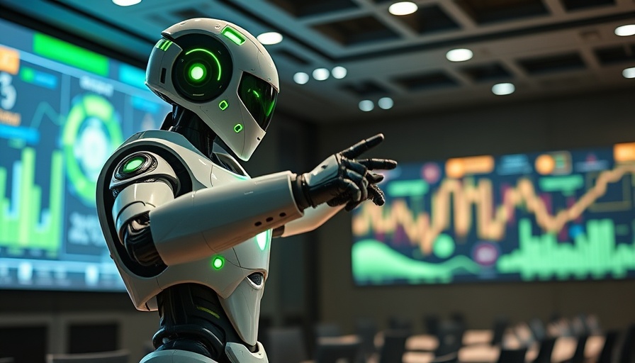 Futuristic humanoid robot presentation on open-source AI model from China.