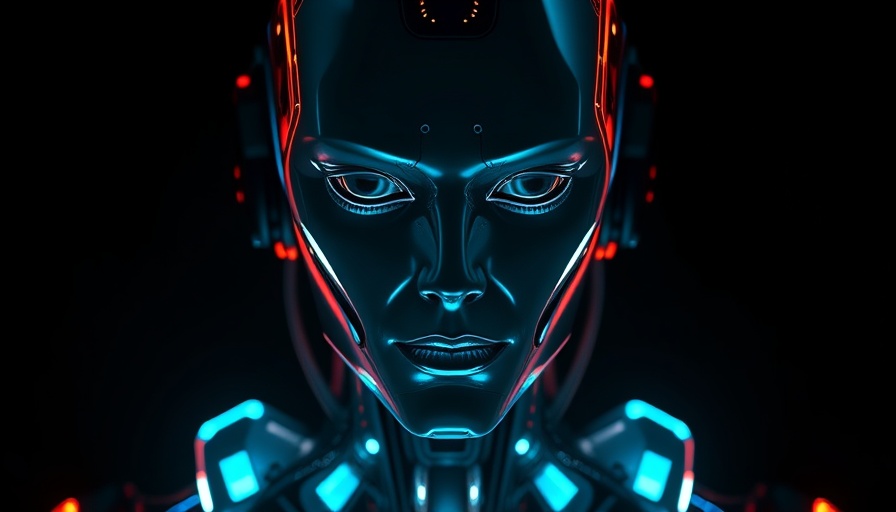 Nano VLLM AI marketing software futuristic robot design.