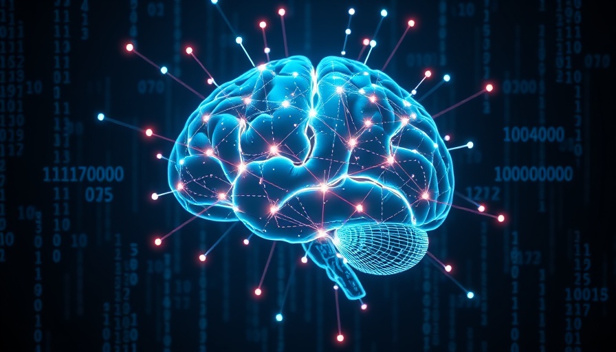 Digital brain hologram representing affordances in the brain