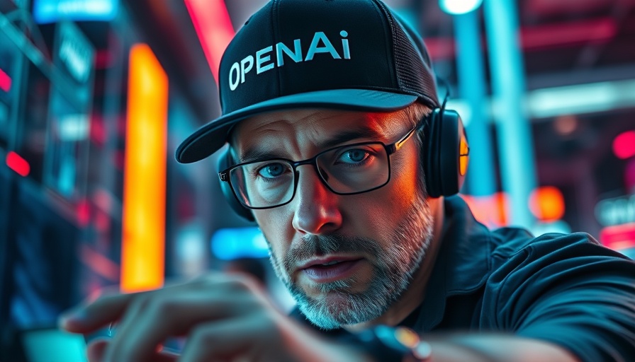 OpenAI AI gaming performance highlighted by focused man with OpenAI cap.