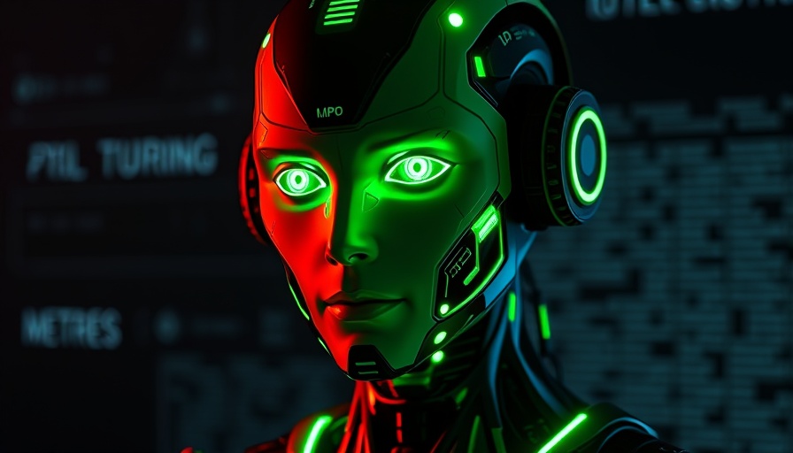 Futuristic AI humanoid representing AI coding assistant speed.