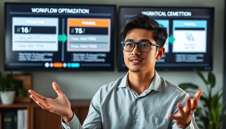 10x faster workflows with parallelization explained by a presenter in an online setting.