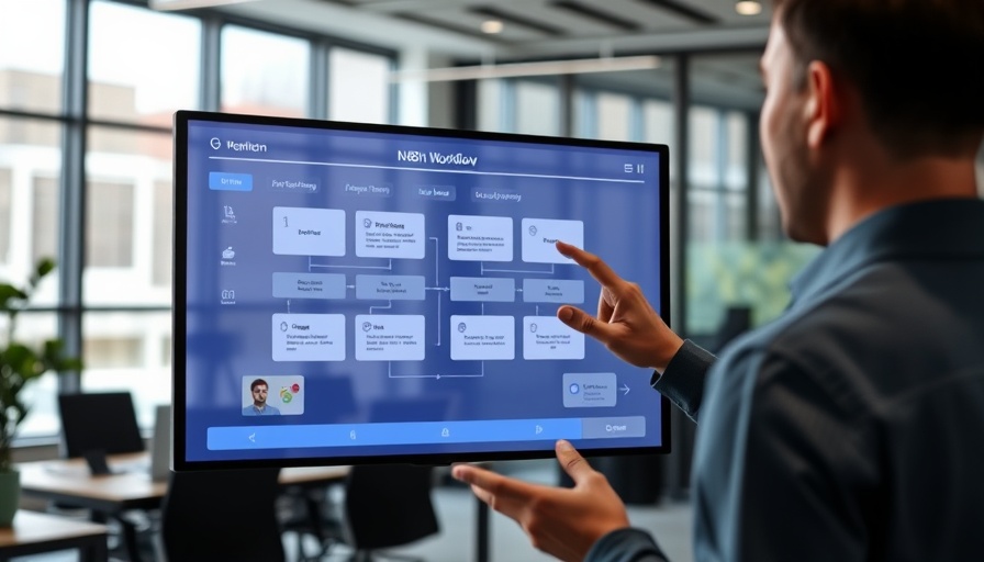 Person explaining n8n parallelization with software screen overlay.
