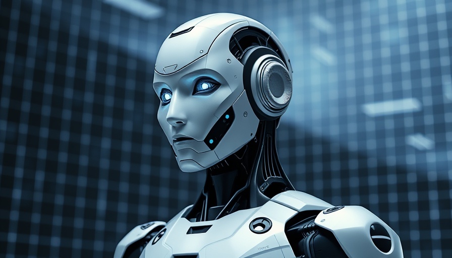 Advanced AI operating system represented by a futuristic humanoid robot.