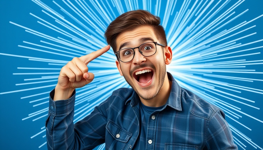 Dynamic image of a man expressing excitement with a burst background.