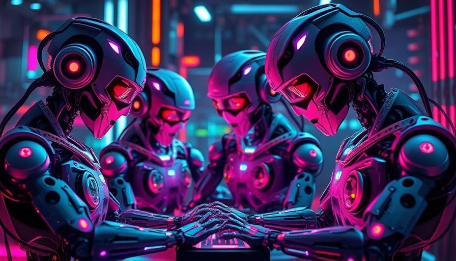 Anthropic valuation growth in AI represented by futuristic robots coding collaboratively, vibrant digital elements.