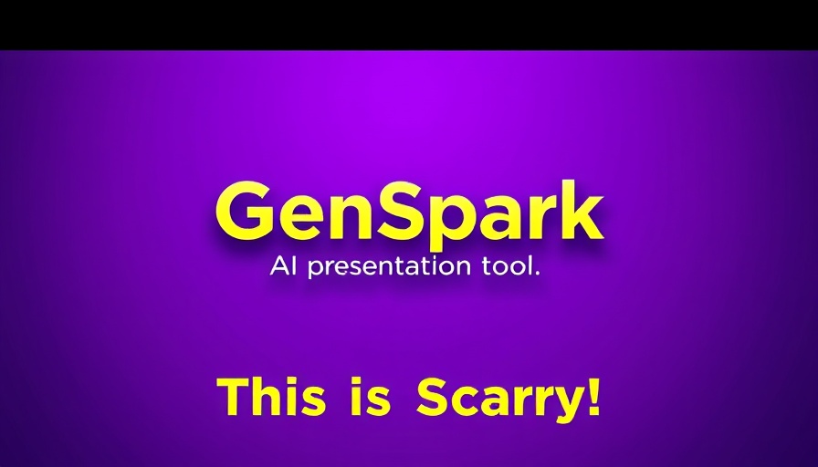 GenSpark AI presentation tool logo with 'This is Scary!' text