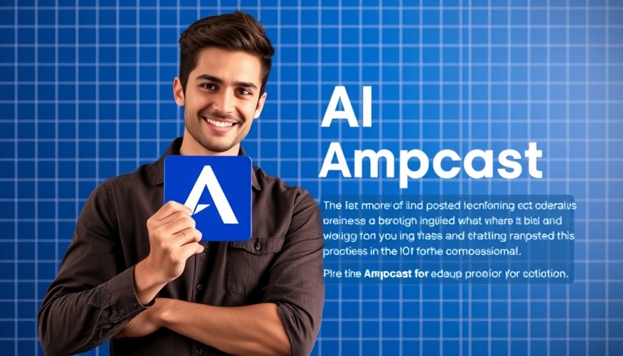 AI generated traffic hack with ampcast logo and young man.