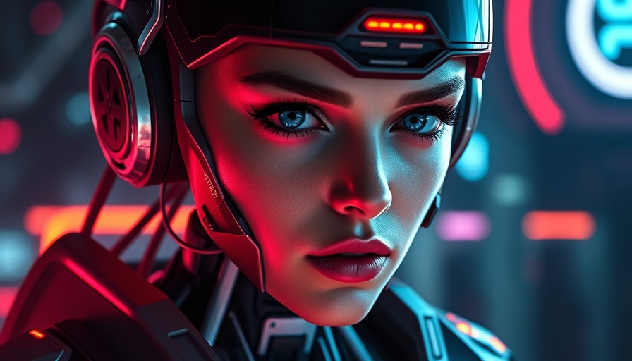 AI marketing software concept featuring futuristic android with GPT-5.