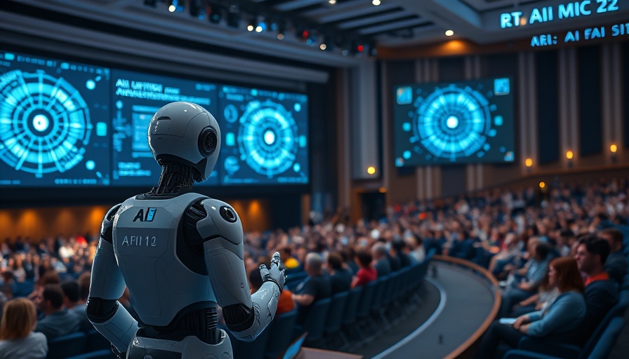 Revolutionary AI Advancements in August 2023 showcase at a tech conference.