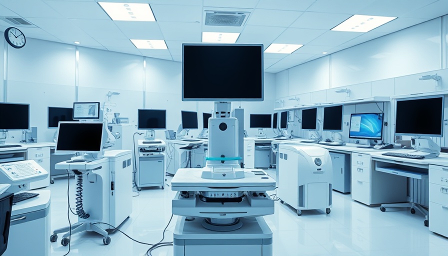 AI learning in emergency care diagnostics in a modern lab setting