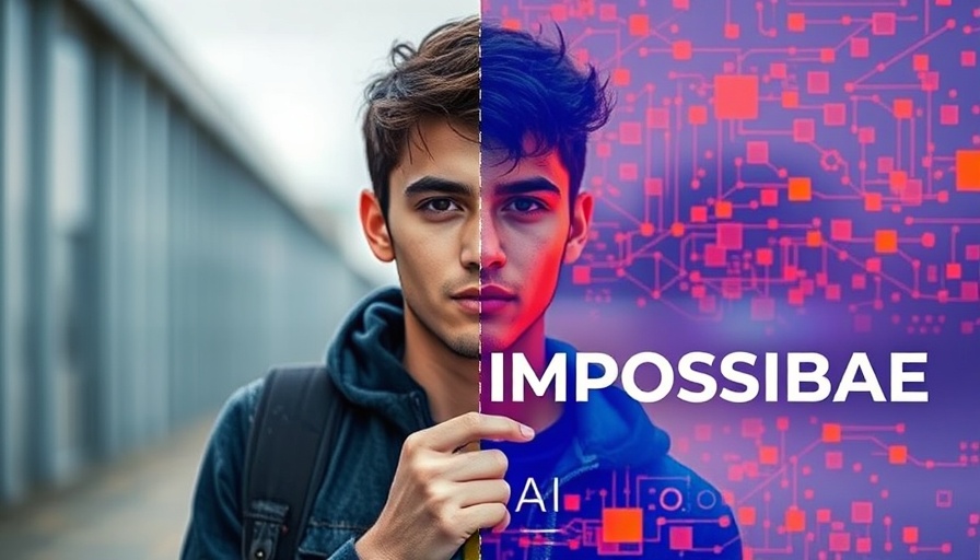 AI photo editing technology split-screen showcasing digital effects.