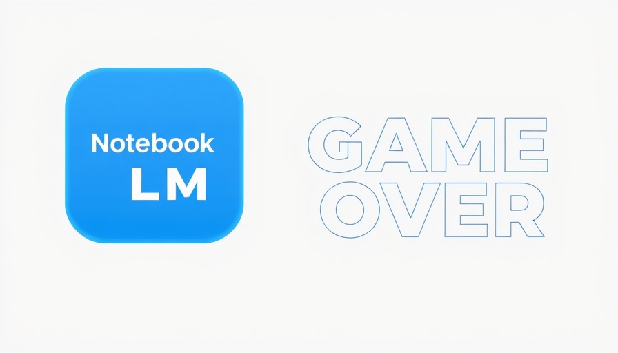 Google Notebook LM updates logo with 'GAME OVER' message.
