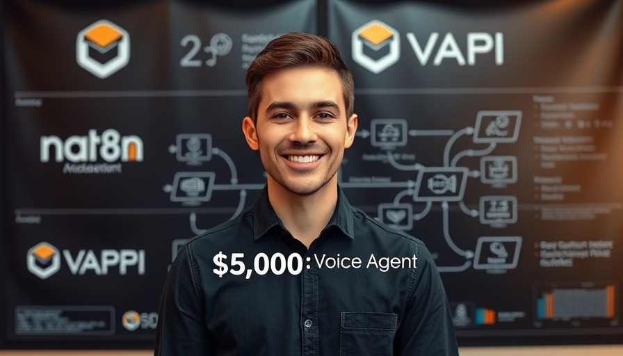 Vapi n8n voice agent success workflow presented by a smiling man.