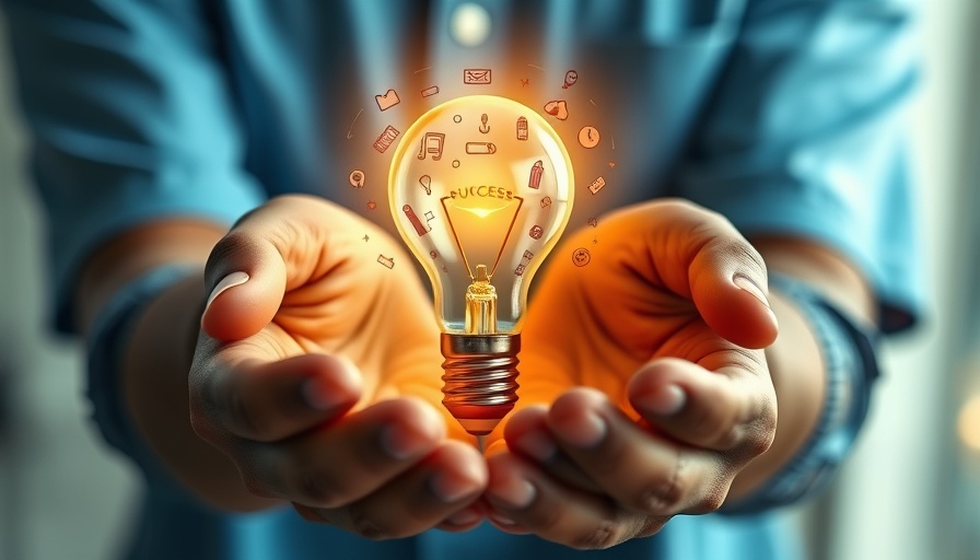 Hands cradling a light bulb symbolizing balancing innovation and risk management.