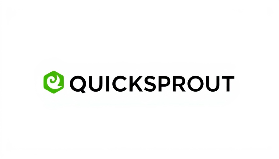 Quicksprout logo for defining your target audience, green leaf motif.