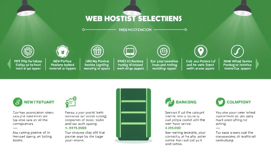 Infographic on choosing the best web hosting providers 2025.
