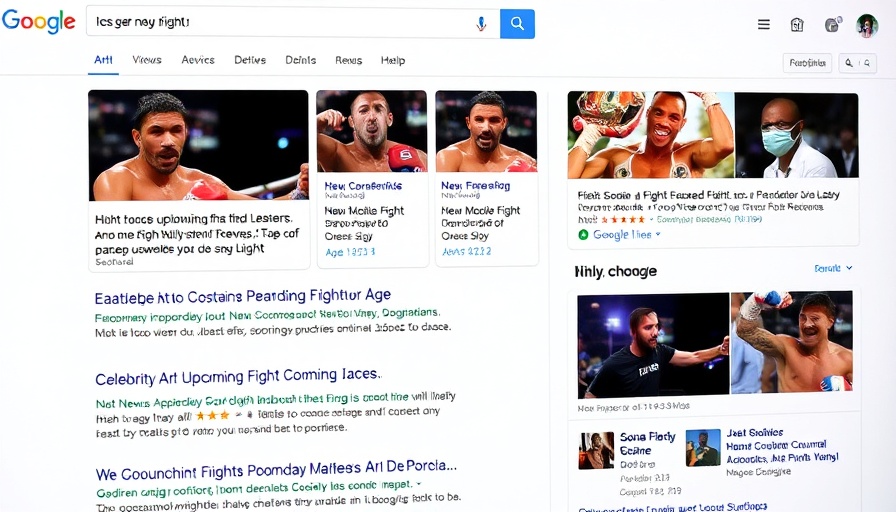 Reputation Management for Celebrities: Mike Tyson search results with headlines and images.