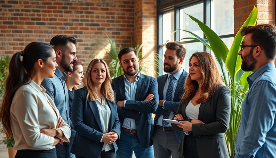 Professionals discussing in modern office to help business operate more efficiently.