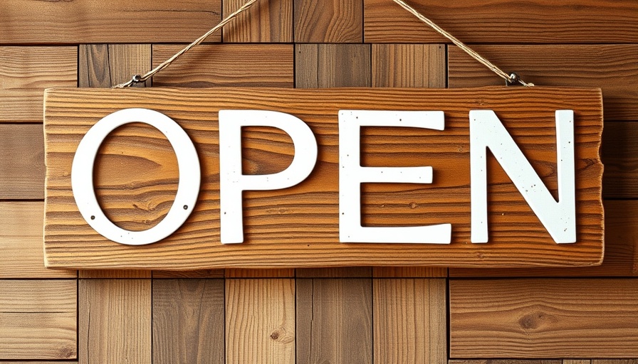 Rustic open sign symbolizing business needs to evolve.