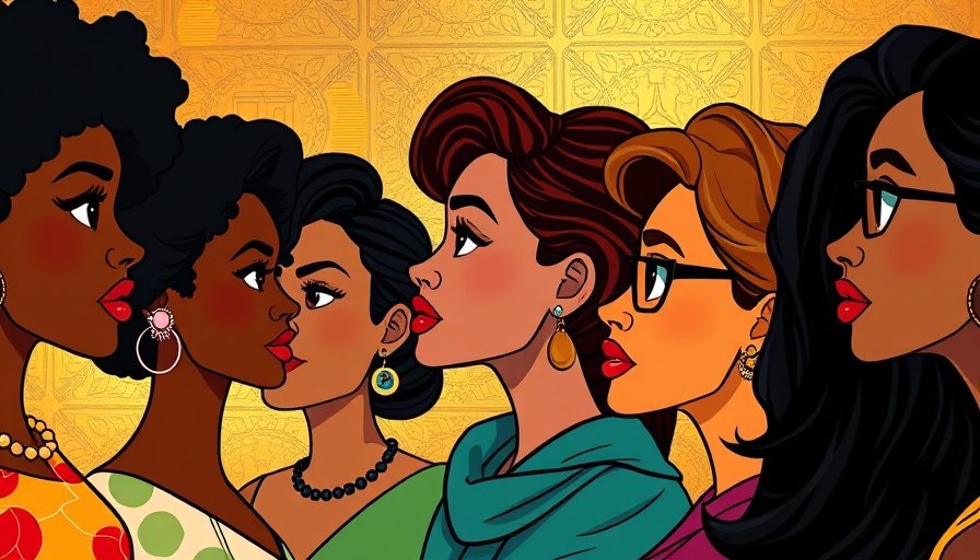 Colorful illustration of diverse women profiles symbolizing Impact of Restorative Capital.
