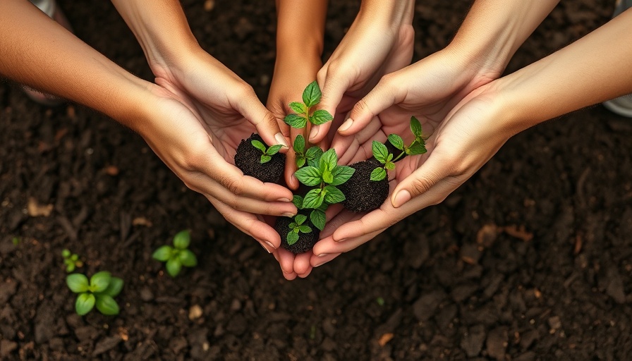 Hands holding plants, symbolizing CDFIs climate economy opportunities.