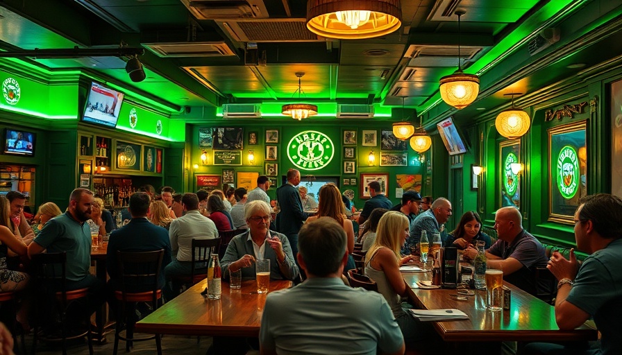 Clancy's Irish Sports Pub interior transformation, vibrant decor