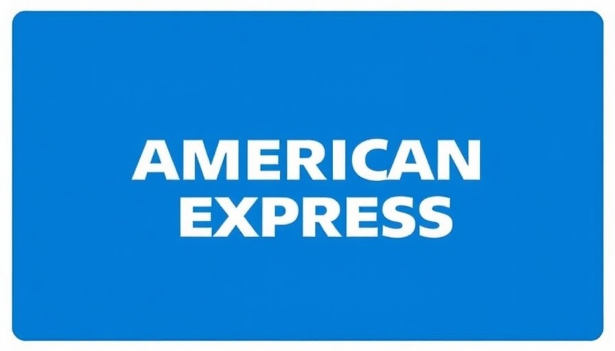 American Express logo on blue background for Amex Business Line of Credit