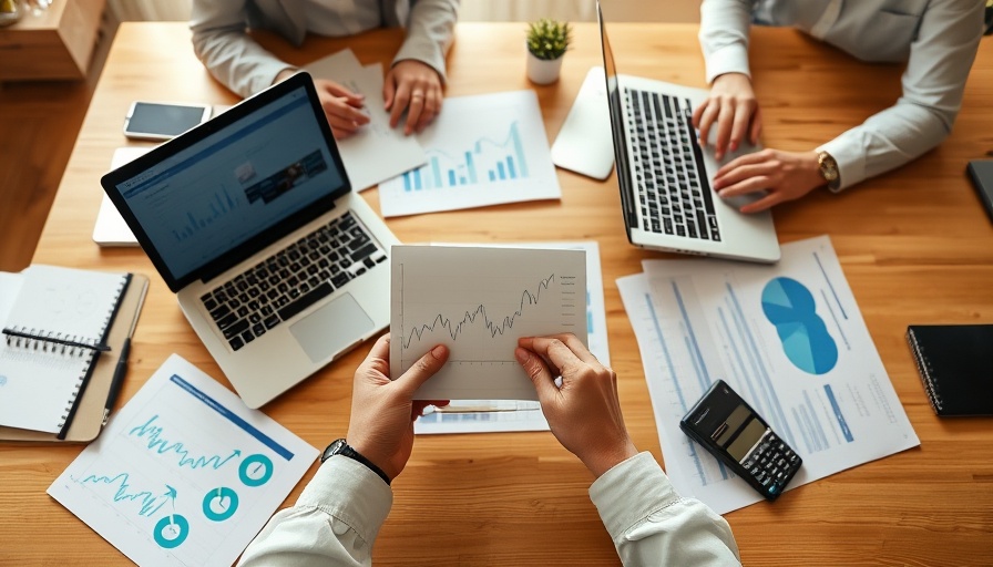 Modern office with team analyzing financial data for startups, 2025.