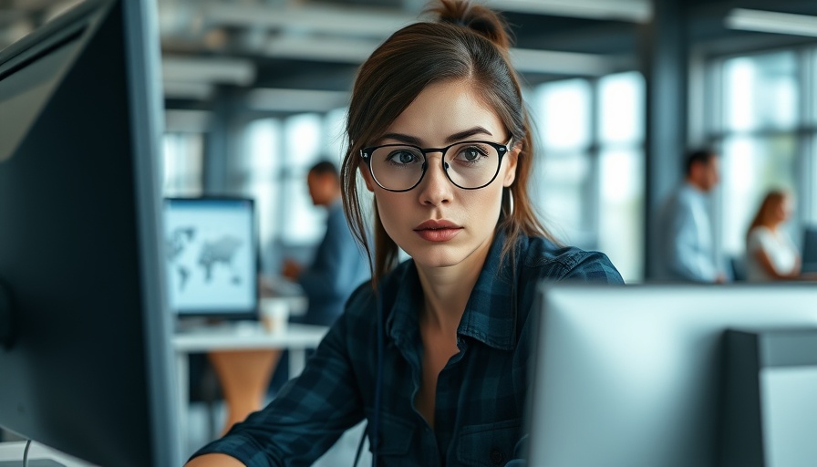 Engineer using screen capture software for businesses on dual monitors.