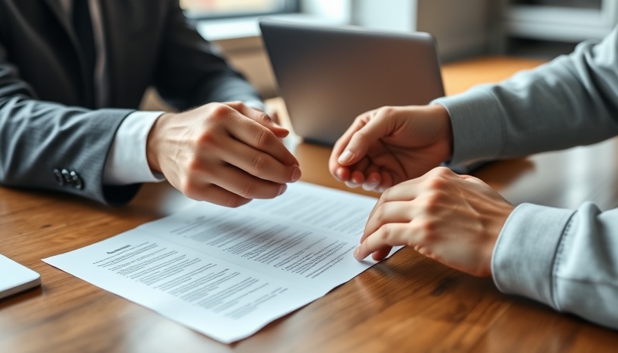Business contract signing for emergency business loans.