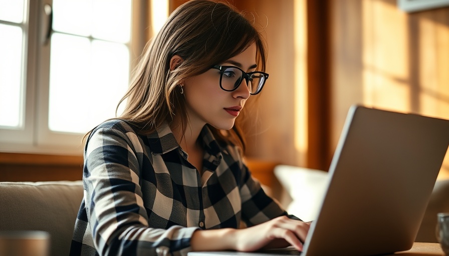 Woman exploring home-based business loan options on her laptop.