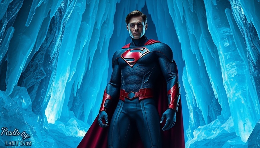 Superhero in Fortress of Solitude representing Superman Box Office Earnings