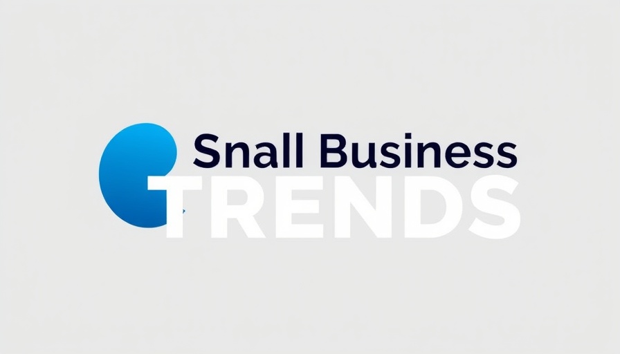 Minimalist blue logo for Small Business TRENDS