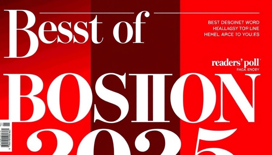 Best of Boston 2025 magazine cover with bold typography.