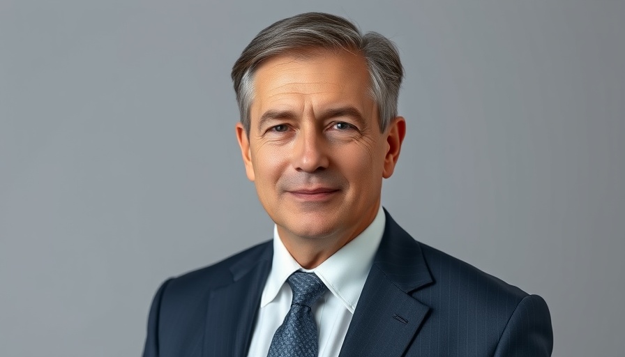 Professional portrait of a middle-aged man in a suit with a neutral expression.