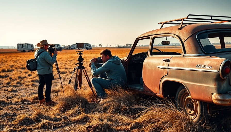 Rainer Werner Fassbinder Querelle review scene with rusty car in rural field.