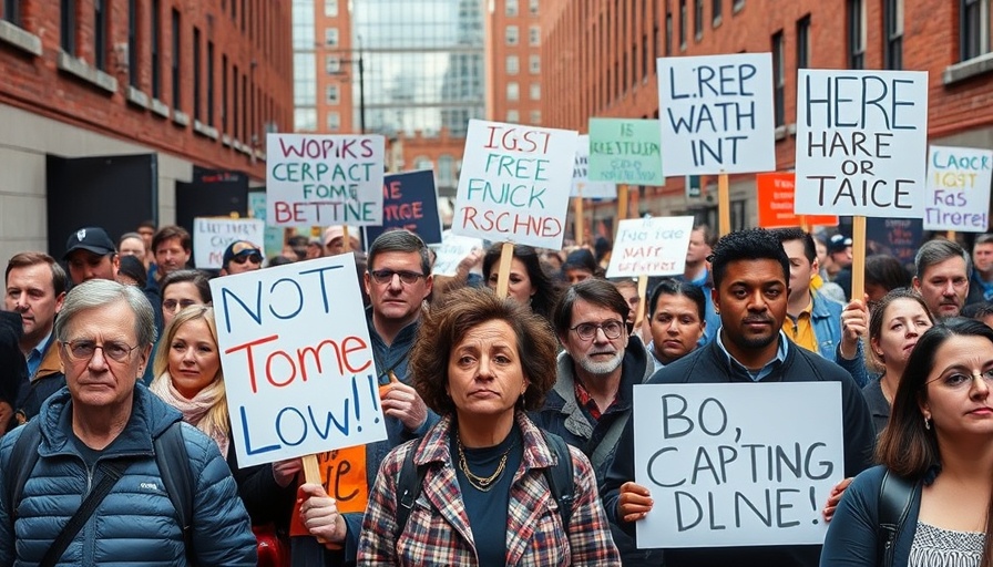 Good Trouble rally in Boston with diverse protestors holding signs.