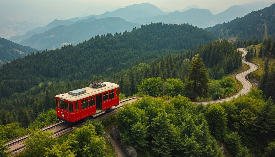 Cannon Mountain tram gliding over forests during retirement.