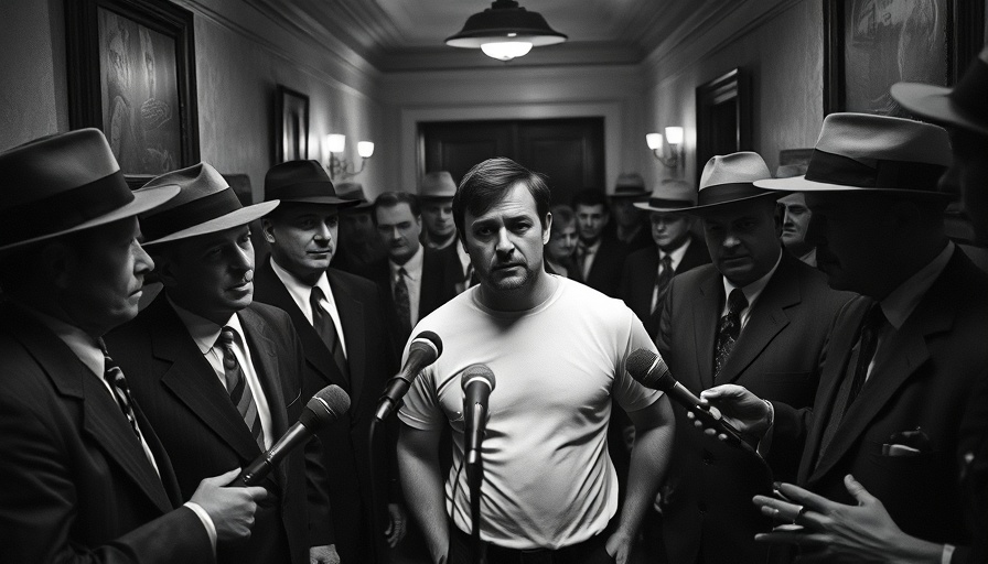 Tense group scene linked to CIA connections to Lee Harvey Oswald.