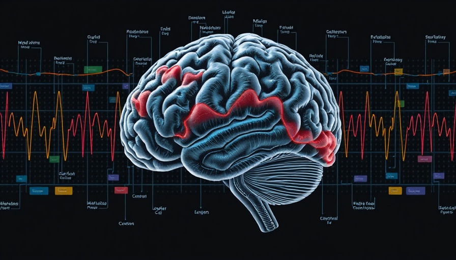 Visual representation of potential downsides of ChatGPT use, displaying EEG brain activity