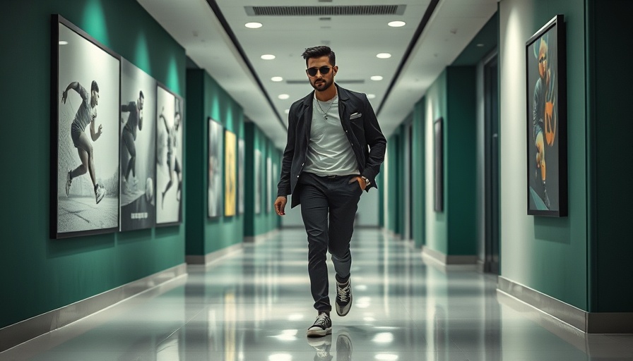 Stylish NBA player in Celtics fashion during postseason.