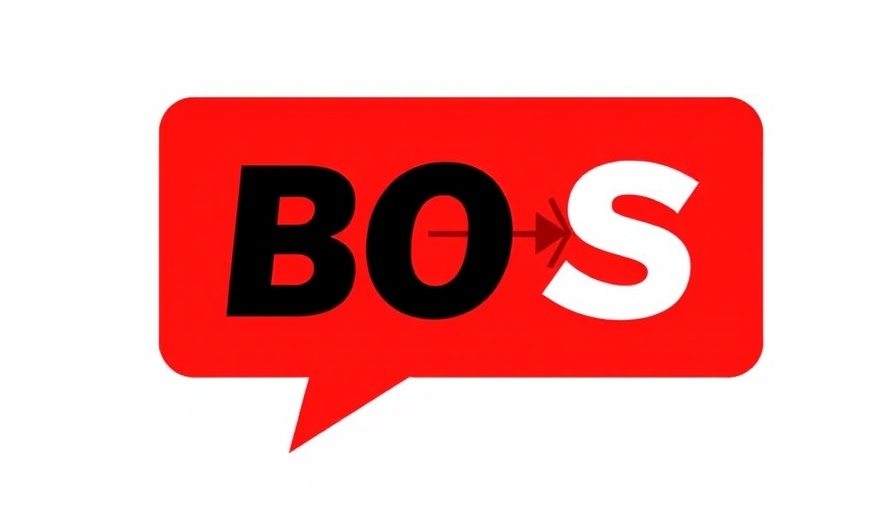 Speech bubble logo with 'BOS' text in red and white.