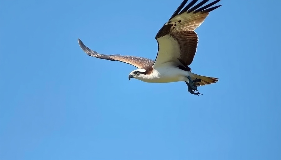 Osprey with fish, highlighting osprey population decline.