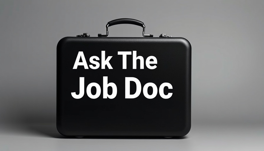 Minimalist briefcase graphic with 'Ask The Job Doc' text.