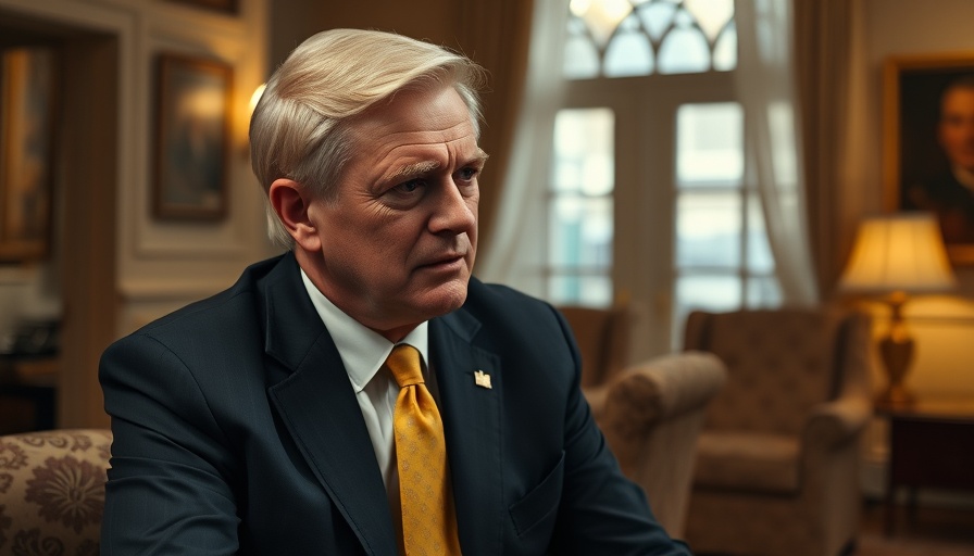 Older man engaging in conversation in a warmly lit room.