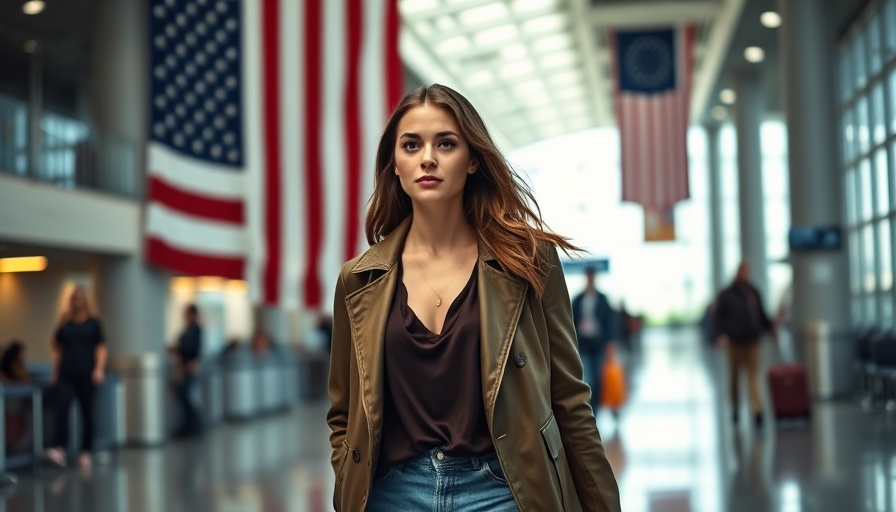 Traveler in U.S. airport indicating travel recovery 2025.
