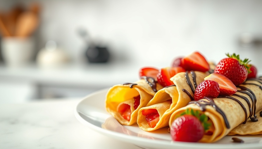Delicious crepes with strawberries and chocolate drizzle, Post 1917 Expands to Lexington.
